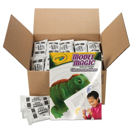 Crayola Model Magic Modeling Compound, 1 oz Packs, White, 6 lbs 13 oz, PK75 236001